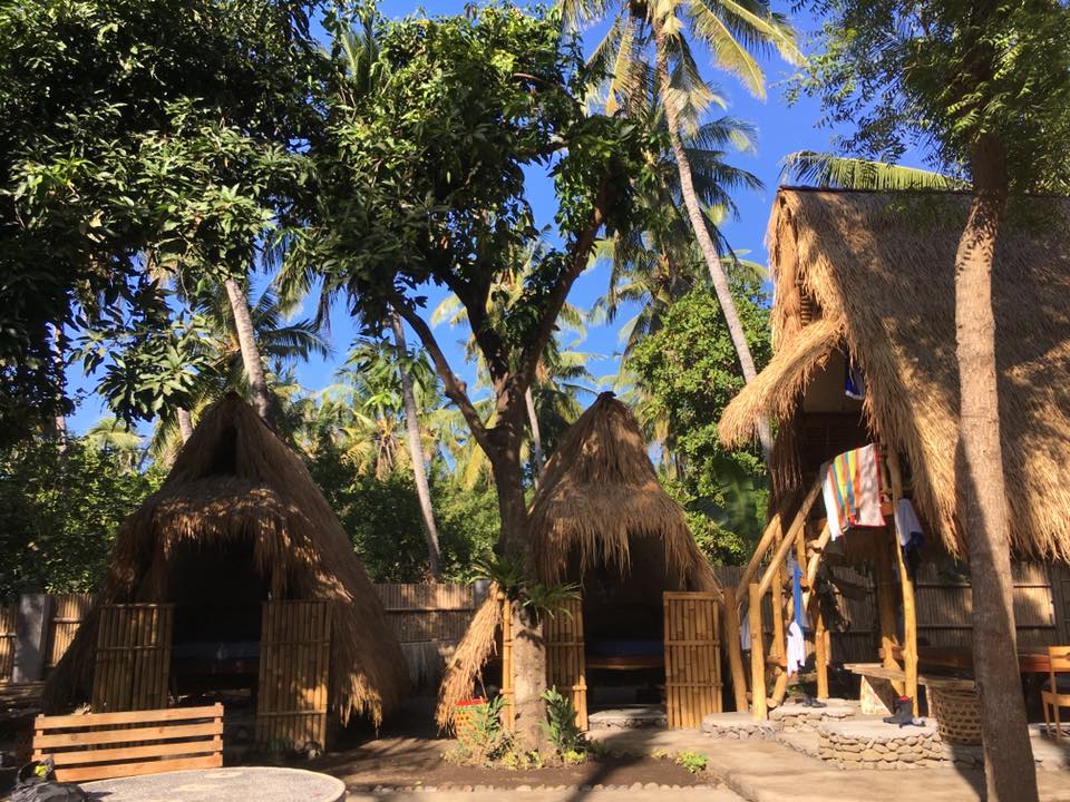 Bamboo Huts in Tianyar