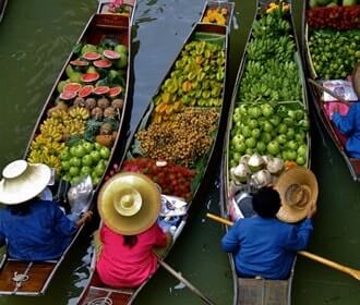 Damnoen Saduak Floating Market - Excursão de Jornada de Meio Dia