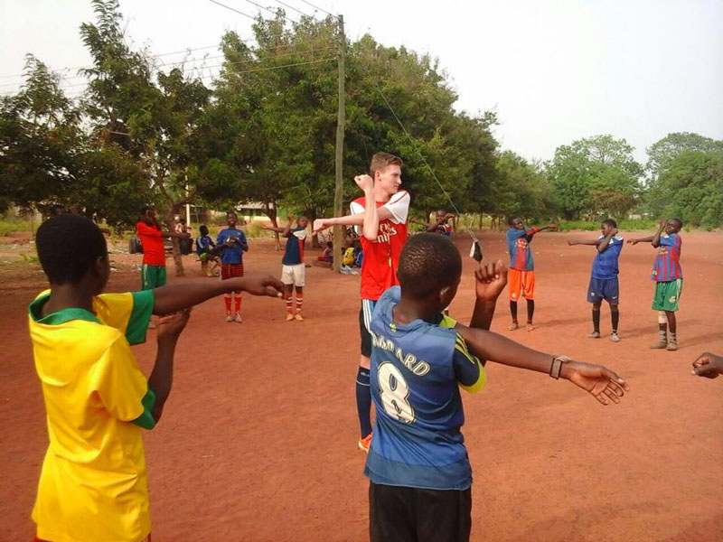 Sports coaching in Ghana with volunteering solutions